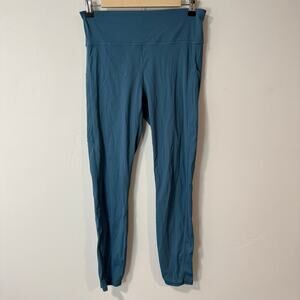 Vuori Women's Stride Leggings Blue Medium Running Pockets Workout Active